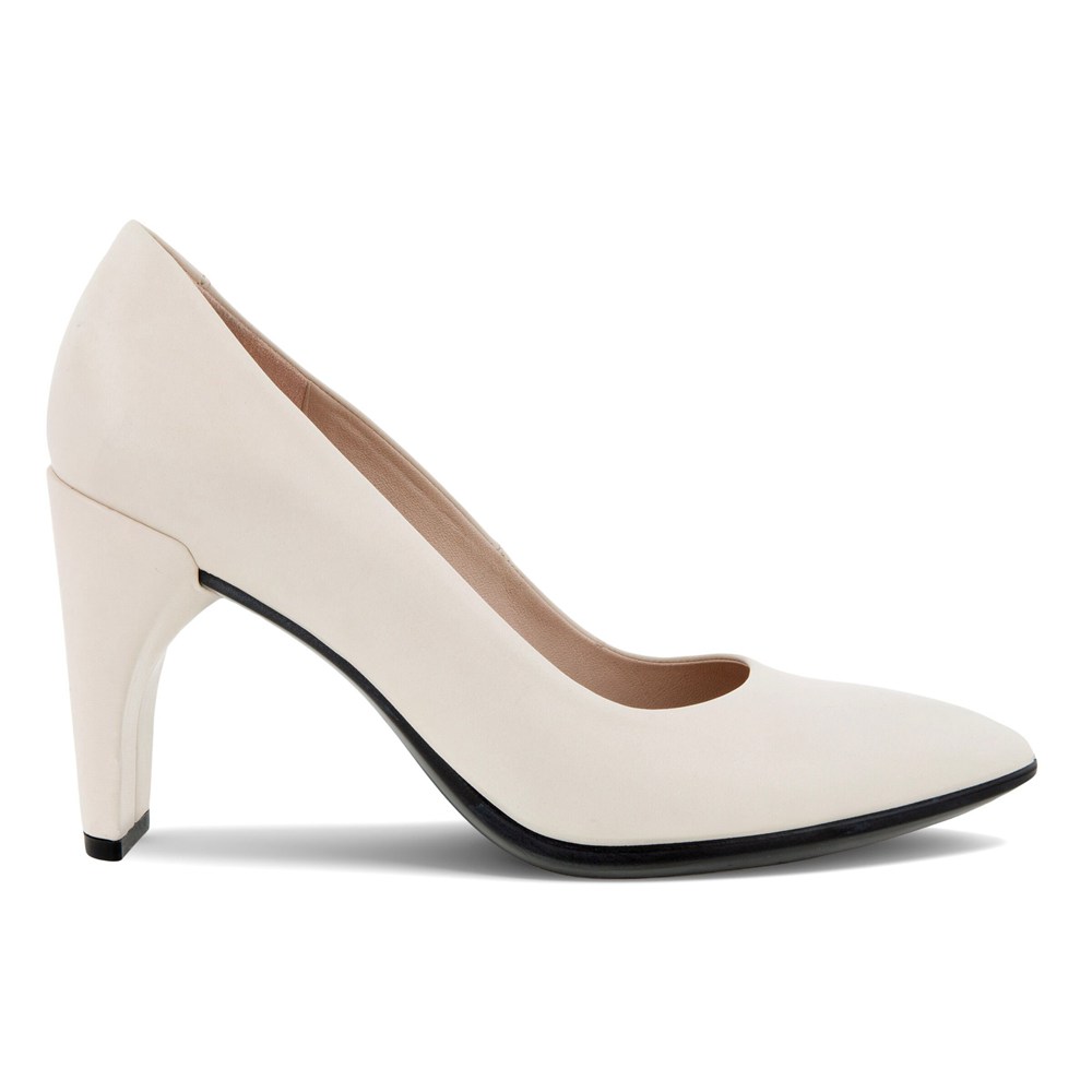 ECCO Womens Pumps Beige - Shape 75 Pointy Sleek 2.0 - EIF-493268